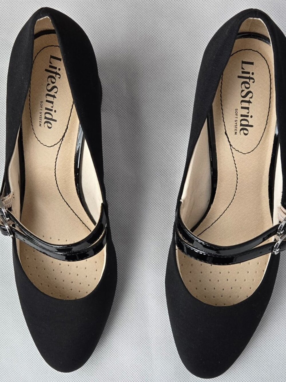 LifeStride Black Mary Jane Cushion Comfort Pumps Women's 9.5